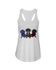Dachshund Ladies Flowy Tank tile