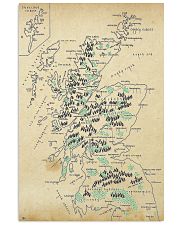 Scotland Whole Aged Map 11x17 Poster front
