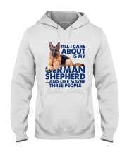All I Care About Is My German Shepherd Hooded Sweatshirt tile