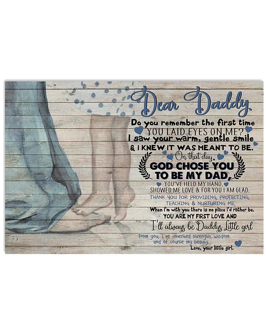 Dear Daddy Little Girl 24x16 Poster