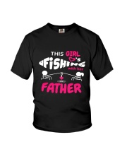 Daughter Father Fishing Time Youth T-Shirt tile
