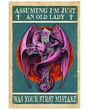 Old Lady Love Pink Dragon 11x17 Poster front
