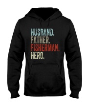 Husband Father Fisherman Hero Hooded Sweatshirt tile