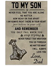 To My Son 11x17 Poster front