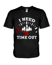 I Need A Time Out V-Neck T-Shirt tile
