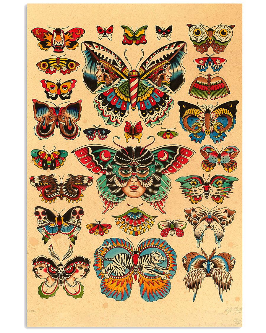 Scientific Illustration Butterfly 11x17 Poster