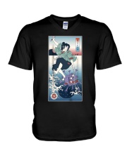 ONNA BUGEISHA Vs VIRUS DEMON V-Neck T-Shirt tile