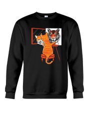 Cat Self Protrait Tiger Crewneck Sweatshirt tile