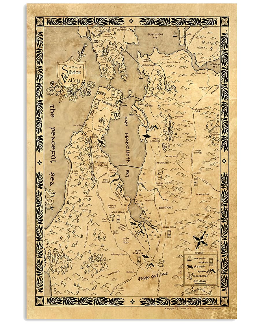Silicon Valley Lord of the Rings Style 11x17 Poster