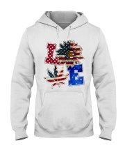 Love America Flag Hooded Sweatshirt tile