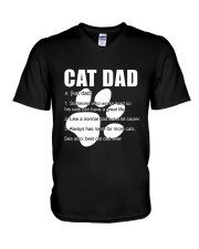 Cat Dad V-Neck T-Shirt tile