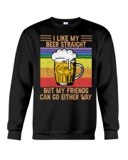 I Like My Beer Straight Crewneck Sweatshirt tile