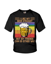I Like My Beer Straight Youth T-Shirt tile