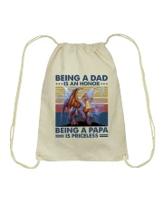 Being A Dad Is An Honor Being A Pâp Is Priceless Drawstring Bag tile