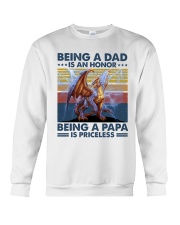Being A Dad Is An Honor Being A Pâp Is Priceless Crewneck Sweatshirt tile