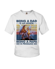 Being A Dad Is An Honor Being A Pâp Is Priceless Youth T-Shirt tile