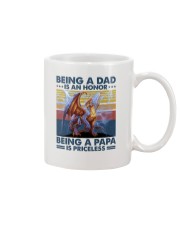 Being A Dad Is An Honor Being A Pâp Is Priceless Mug tile