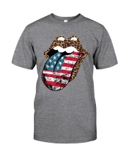 4th Of July Cheetah American Flag Classic T-Shirt front