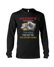 Grandpa The Man The Myth The Bad Influence Long Sleeve Tee tile