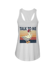 Talk To Me Goose Ladies Flowy Tank tile