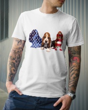 Basset Hound Classic T-Shirt lifestyle-mens-crewneck-front-6