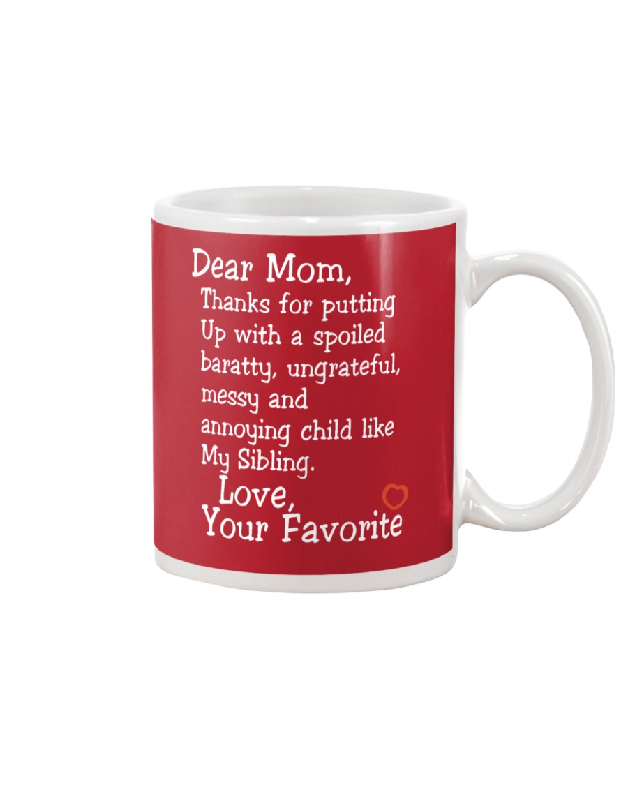 Dear Mom Poster Mug
