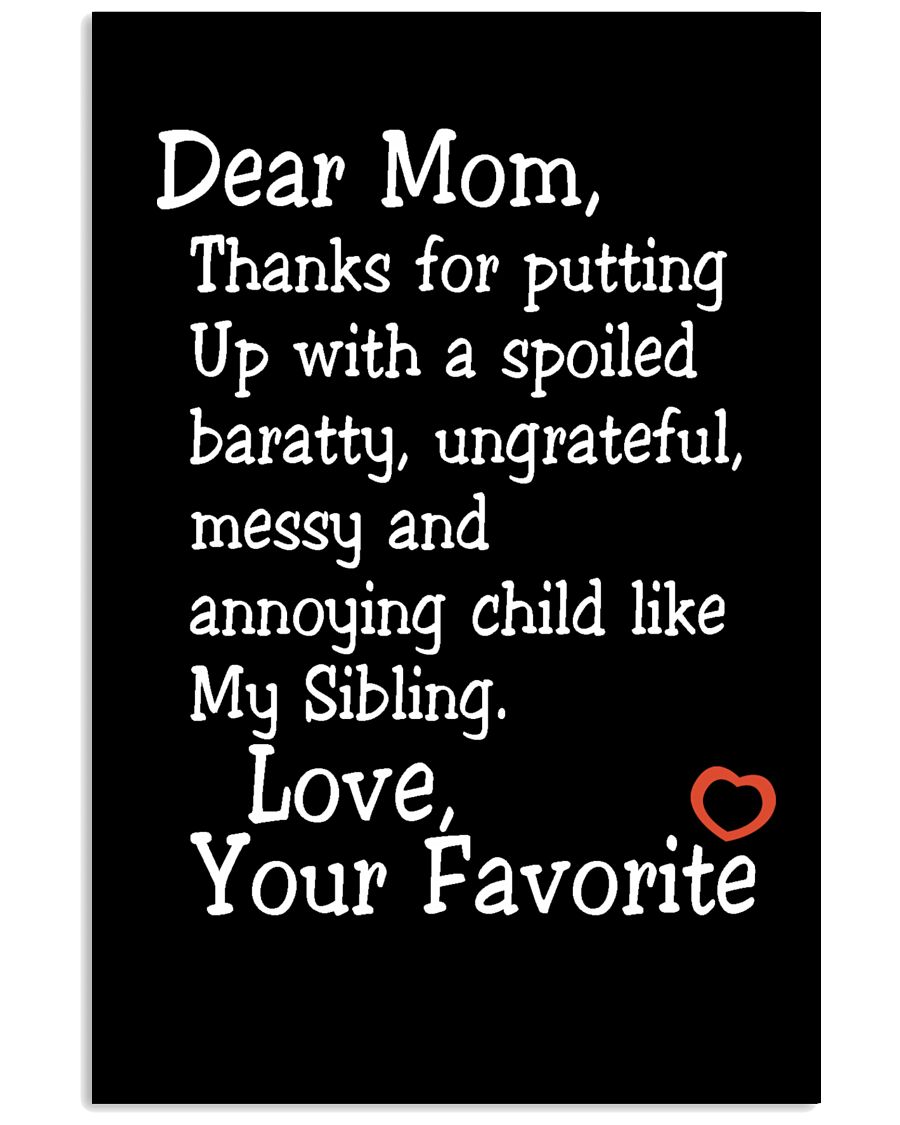 Dear Mom Poster 11x17 Poster