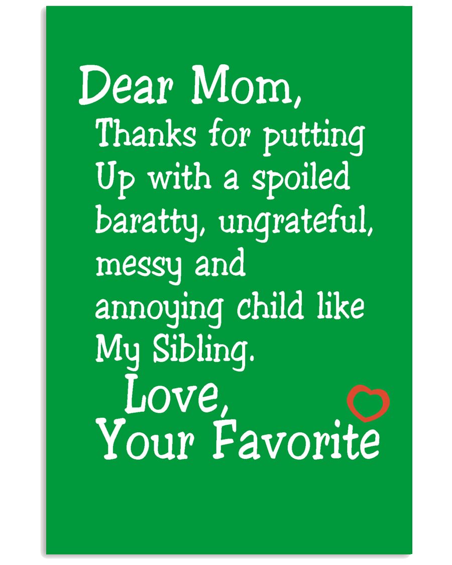 Dear Mom Poster 16x24 Poster