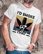 Camping I'd Smoke That Classic T-Shirt lifestyle-mens-crewneck-front-4