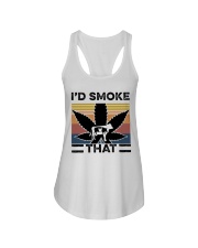 Camping I'd Smoke That Ladies Flowy Tank tile