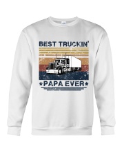 Best Truckin Papa Ever Shirts Crewneck Sweatshirt tile