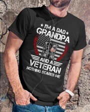 I'm A Dad Grandpa And A Veteran Classic T-Shirt lifestyle-mens-crewneck-front-4