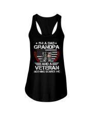 I'm A Dad Grandpa And A Veteran Ladies Flowy Tank tile