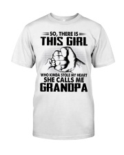 This Girl Calls Me Grandpa Classic T-Shirt front