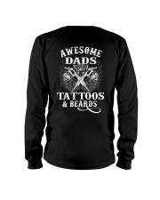 Awesome Dads Have Tattoos And Beards Long Sleeve Tee thumbnail
