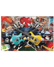 Guitar Color Brick 17x11 Poster front