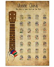 Basic Ukulele Chords Guitar 11x17 Poster front
