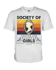 Society Of Obstinate Headstrong Girls V-Neck T-Shirt tile