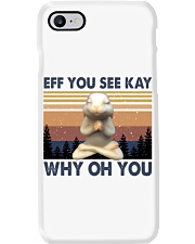 Vintage Buny Yoga Phone Case tile