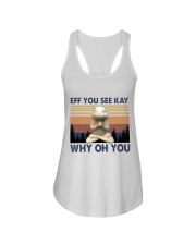 Vintage Buny Yoga Ladies Flowy Tank tile