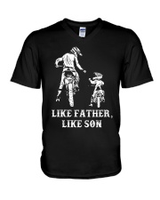 Like Father Like Son V-Neck T-Shirt tile