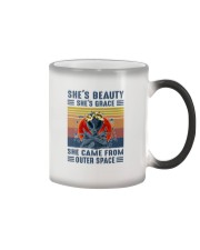 She's Beauty She's Grace She Came From Outer Space Color Changing Mug tile