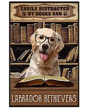 Easily Distracted By Books And Labrador Retrievers 11x17 Poster front