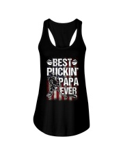 Best Puckin' Papa Ever Ladies Flowy Tank tile