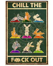 Rabbit Yoga Chill The Fck Out 11x17 Poster front
