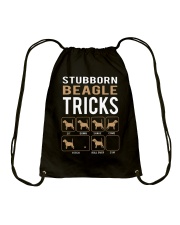 Stubborn Beagle Tricks Drawstring Bag tile