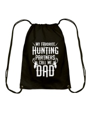 My Favorite Hunting Partners Call Me Dad Drawstring Bag tile