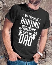 My Favorite Hunting Partners Call Me Dad Classic T-Shirt lifestyle-mens-crewneck-front-4