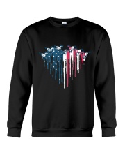 Horse Racing In Heart Flag Crewneck Sweatshirt tile