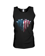 Horse Racing In Heart Flag Unisex Tank tile